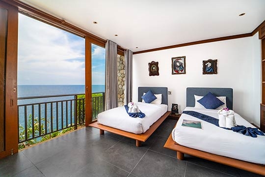 Guest bedroom two with breathtaking view